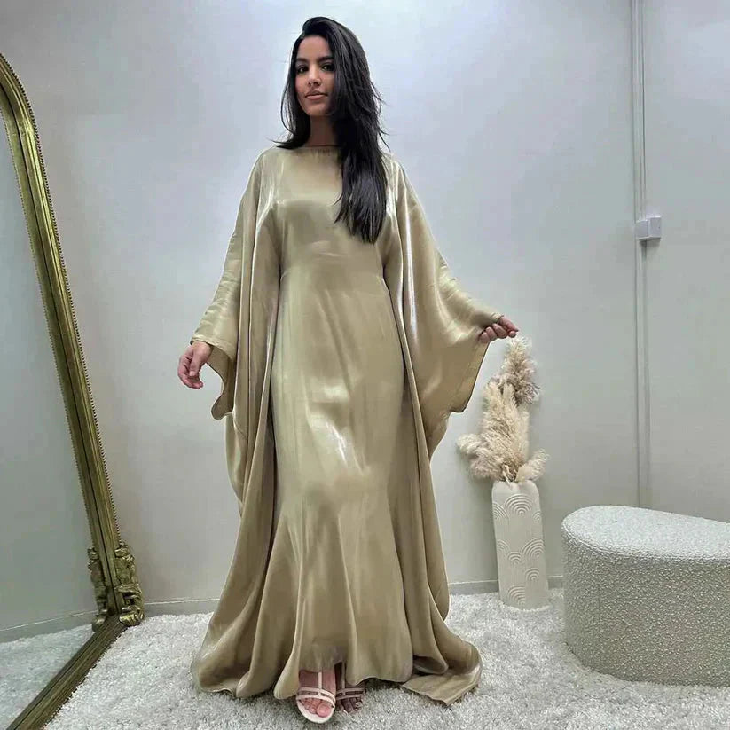 Abaya - Elegant - Batwing Sleeve -  Maxi Dress - Abaya Dress