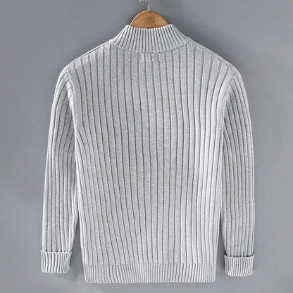 Knitted Zip-Up Sweater