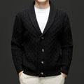Classic men's cardigan with button placket
