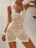 Beach Cover Up, Knitted, Sleeveless, Bikini Cover Up, Beach Outfits