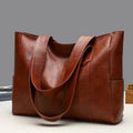 Vintage Leather Shoulder Bag - Classic - Fashionable Women - For Every Day