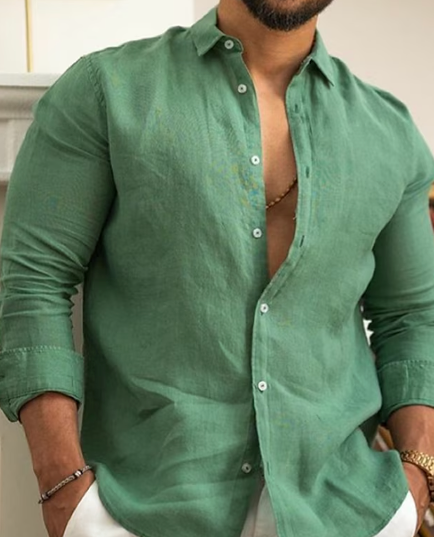 Levi - Elegant Linen Shirt