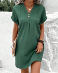 Emanuela - Supple Falling Plain Women's Sundress