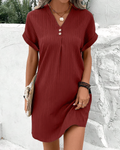 Emanuela - Supple Falling Plain Women's Sundress