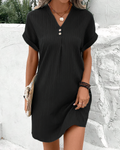 Emanuela - Supple Falling Plain Women's Sundress