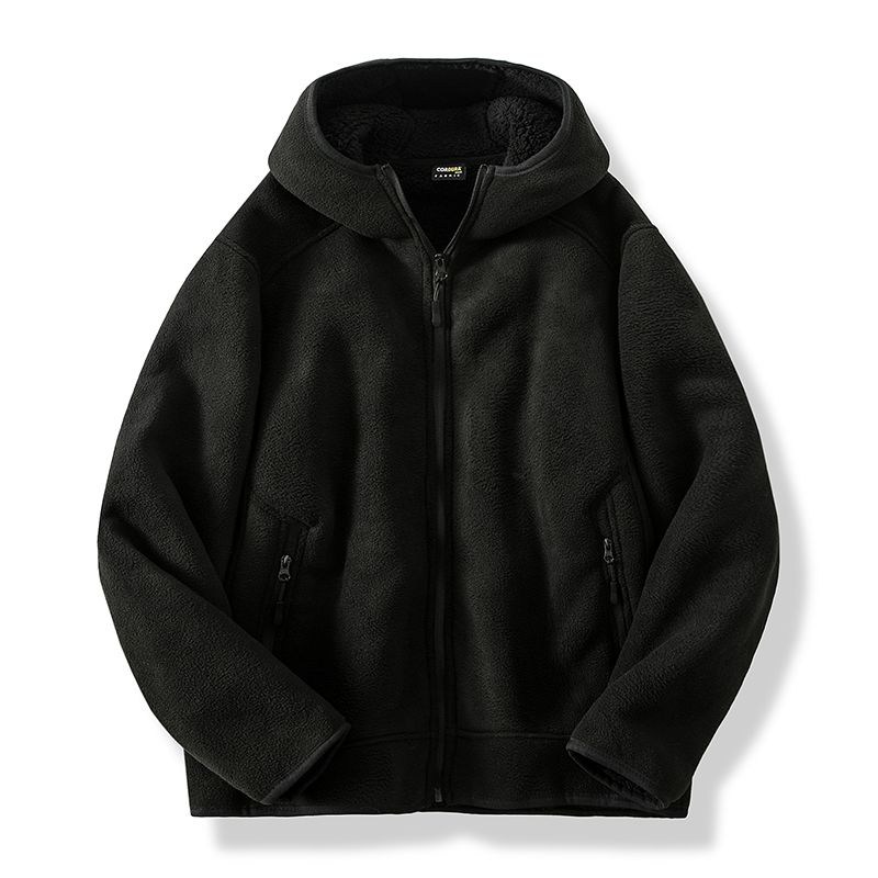 Men's warm fleece jacket for outdoor use