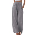 Anivia | Elegant Cotton-Linen Trousers