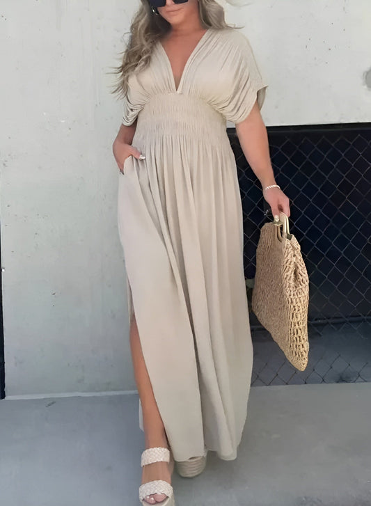 VYVA V Neck Maxi Dress