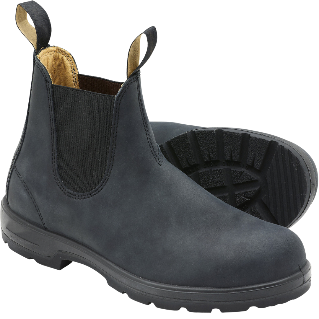 Warm leather boots for men