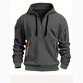 Half-zip hoodie for men
