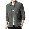 High-quality men's classic velvet transition jacket