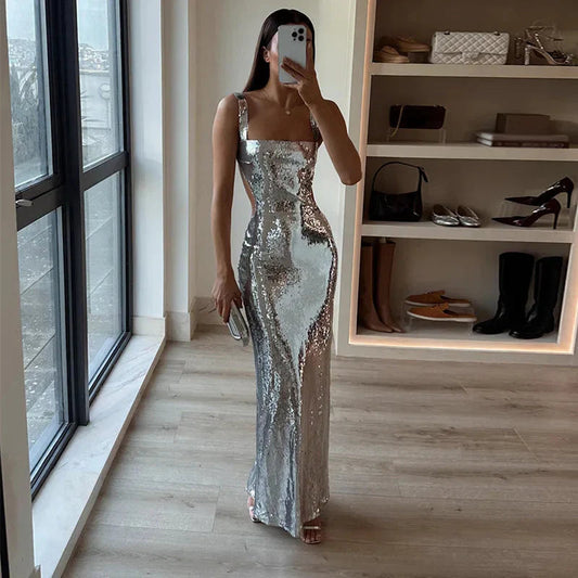 VYVA Sparkling Maxi Dress