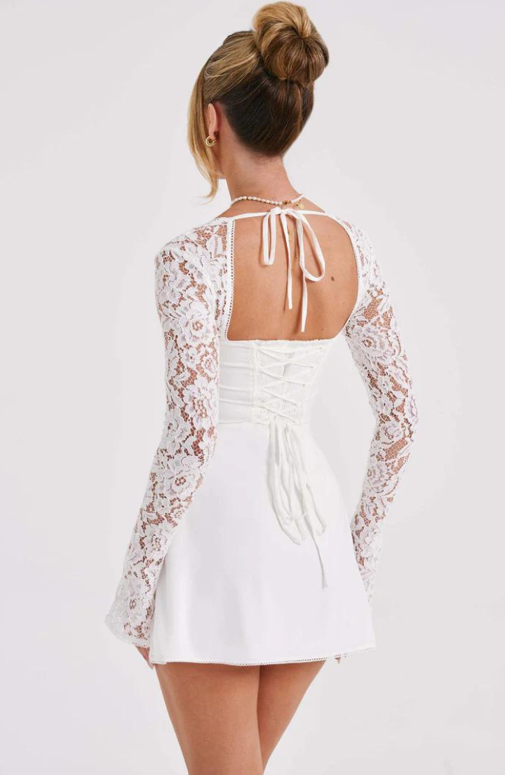 Freesia | Elegant Lace Mini Dress
