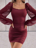 Belezza - Elegant Mini Dress with Loose Sleeves
