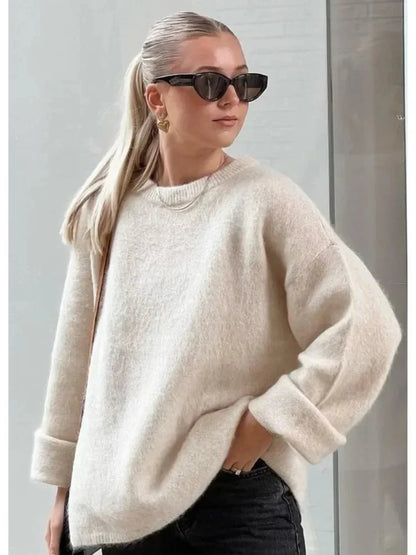 Knit Sweater | Pink | Oversized | Pullover Sweater | Jumper for Ladies