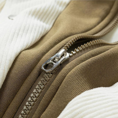 Men's hooded corduroy jacket - Lined