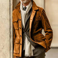 Men's multi-pocket jacket with buttons
