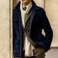 Men's multi-pocket jacket with buttons