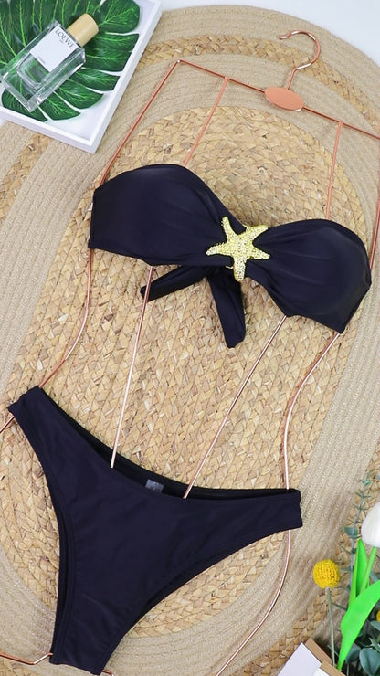 3-Piece Star Swimsuit Set for Beach Holidays