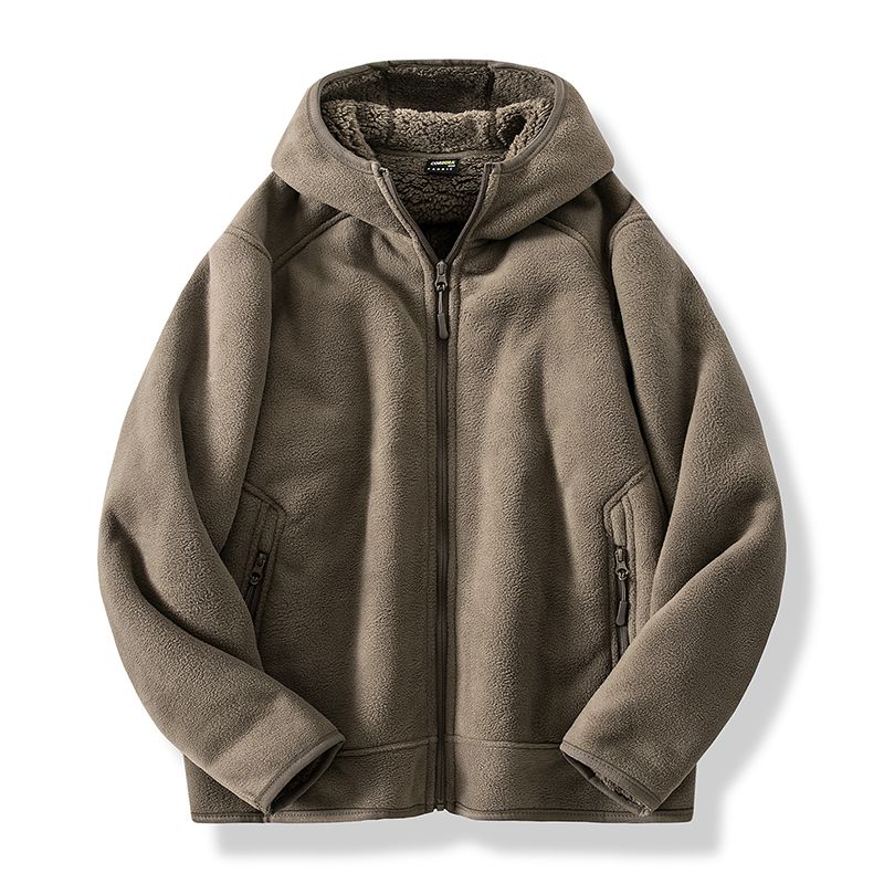 Men's warm fleece jacket for outdoor use