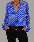 Omara - Ladies blouse with V-neck