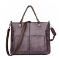 Ladies - Vintage Leather Shoulder Bag - Stylish and Durable - Fashionable Handbag for Everyday Use