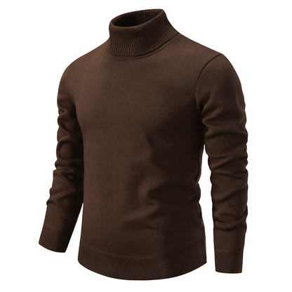 Men's cotton turtleneck sweater - soft and high quality