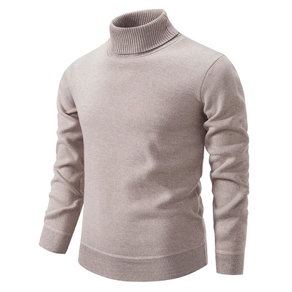 Men's cotton turtleneck sweater - soft and high quality