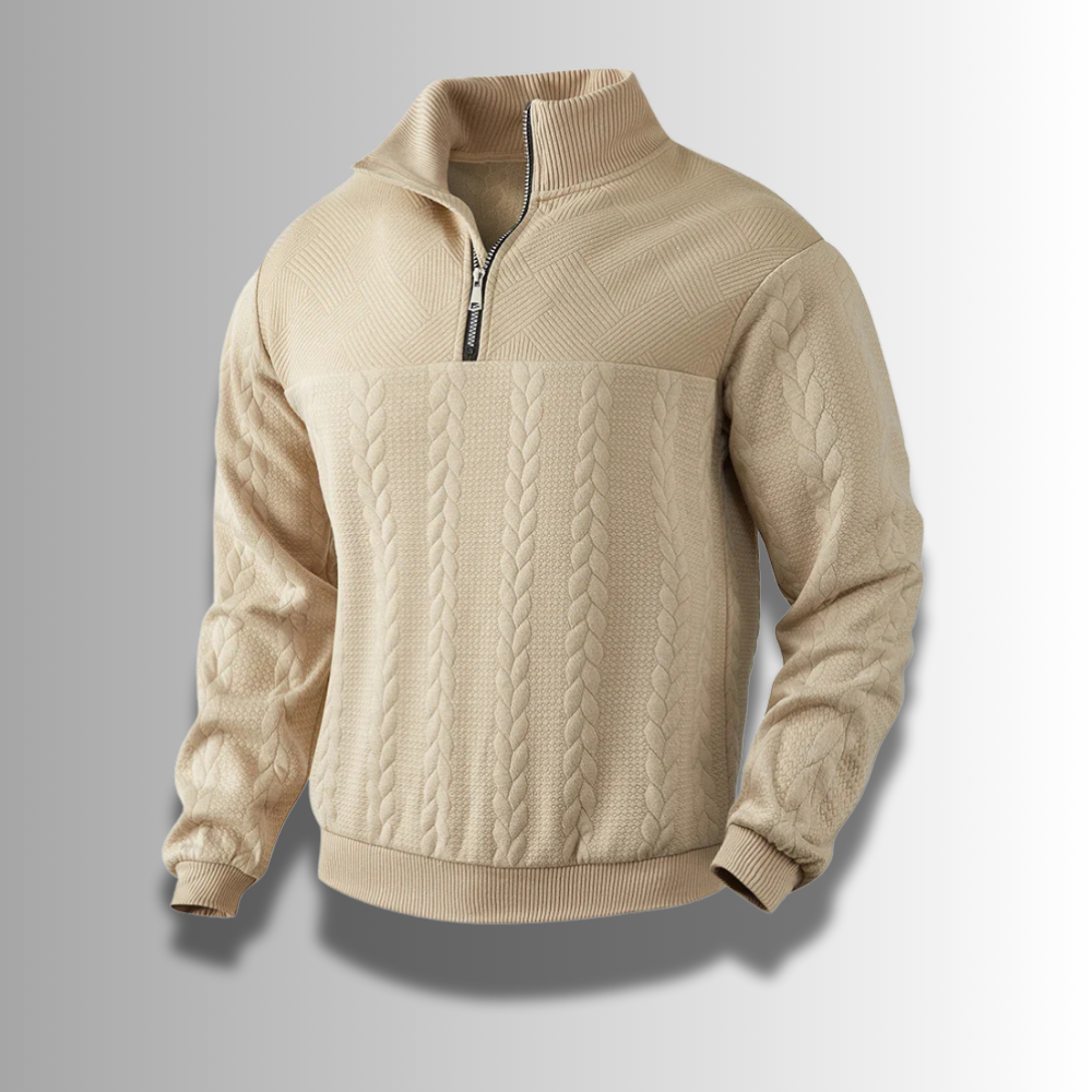High quality men's sweater made of merino wool