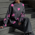 Knitted oversize sweater for women