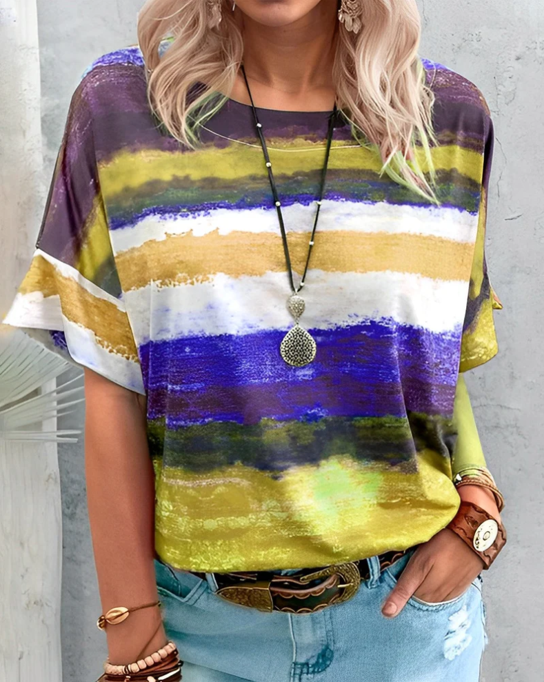 Aina – simple round neck t-shirt for women