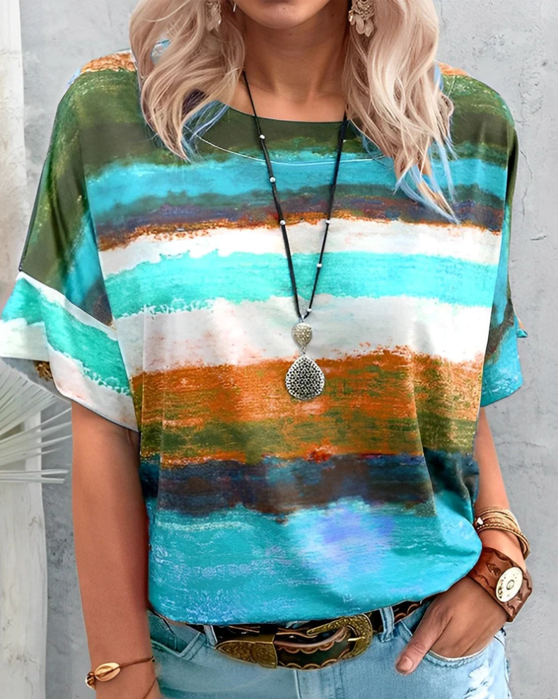 Aina – simple round neck t-shirt for women