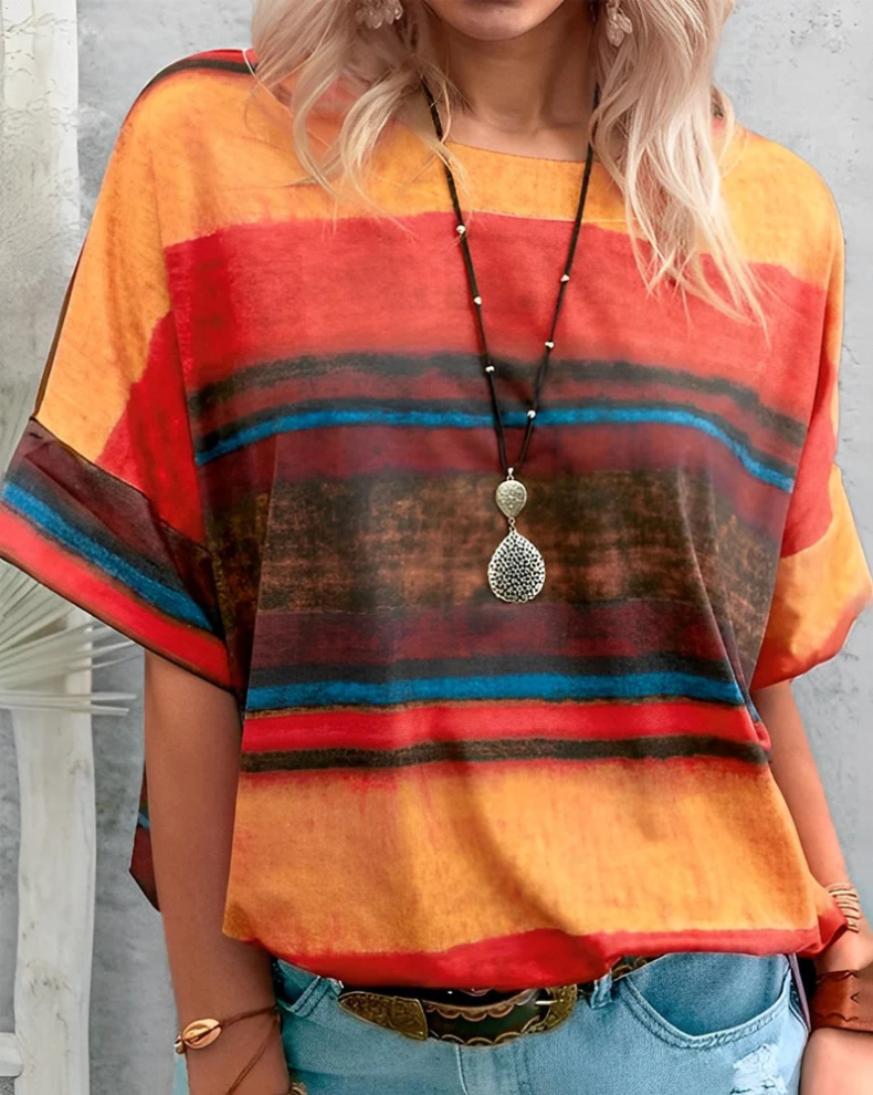 Aina – simple round neck t-shirt for women