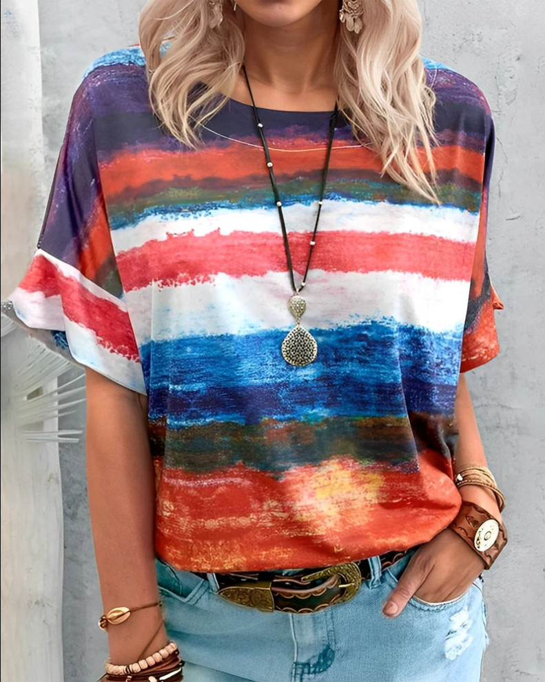 Aina – simple round neck t-shirt for women