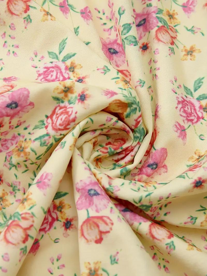 Sundress - Floral - Puff Sleeve - Summer Dress - Maxi Dress