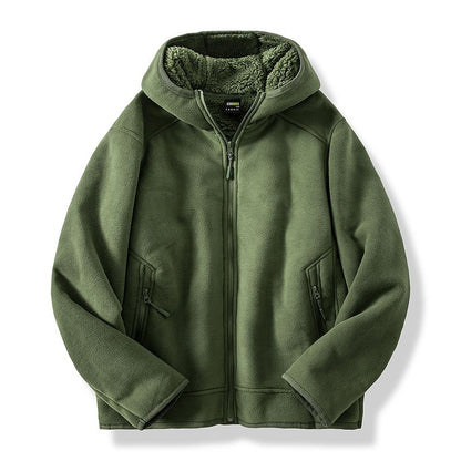 Men's warm fleece jacket for outdoor use