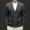 Classic men's cardigan with button placket