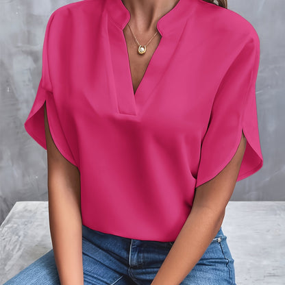 Zandra Blouse | Women’s Lightweight Elegant Blouse with Soft Drape and Classic Collar