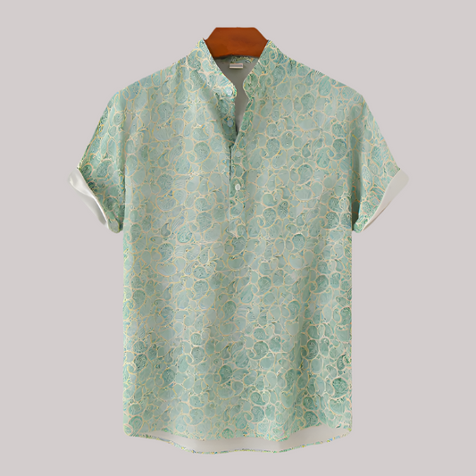 Comfortable floral summer shirt - Giselher