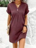 Emanuela - Supple Falling Plain Women's Sundress
