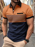 Louis｜Men's Striped Summer Polo Shirt