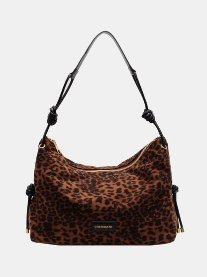Large handbag in suede