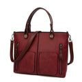 Ladies - Vintage Leather Shoulder Bag - Stylish and Durable - Fashionable Handbag for Everyday Use