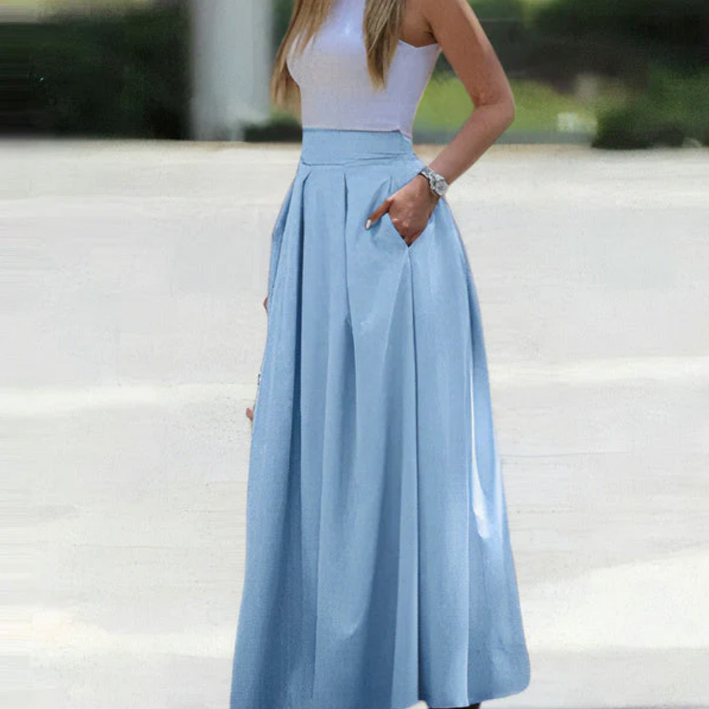 Elegant long summer skirt - Anthea