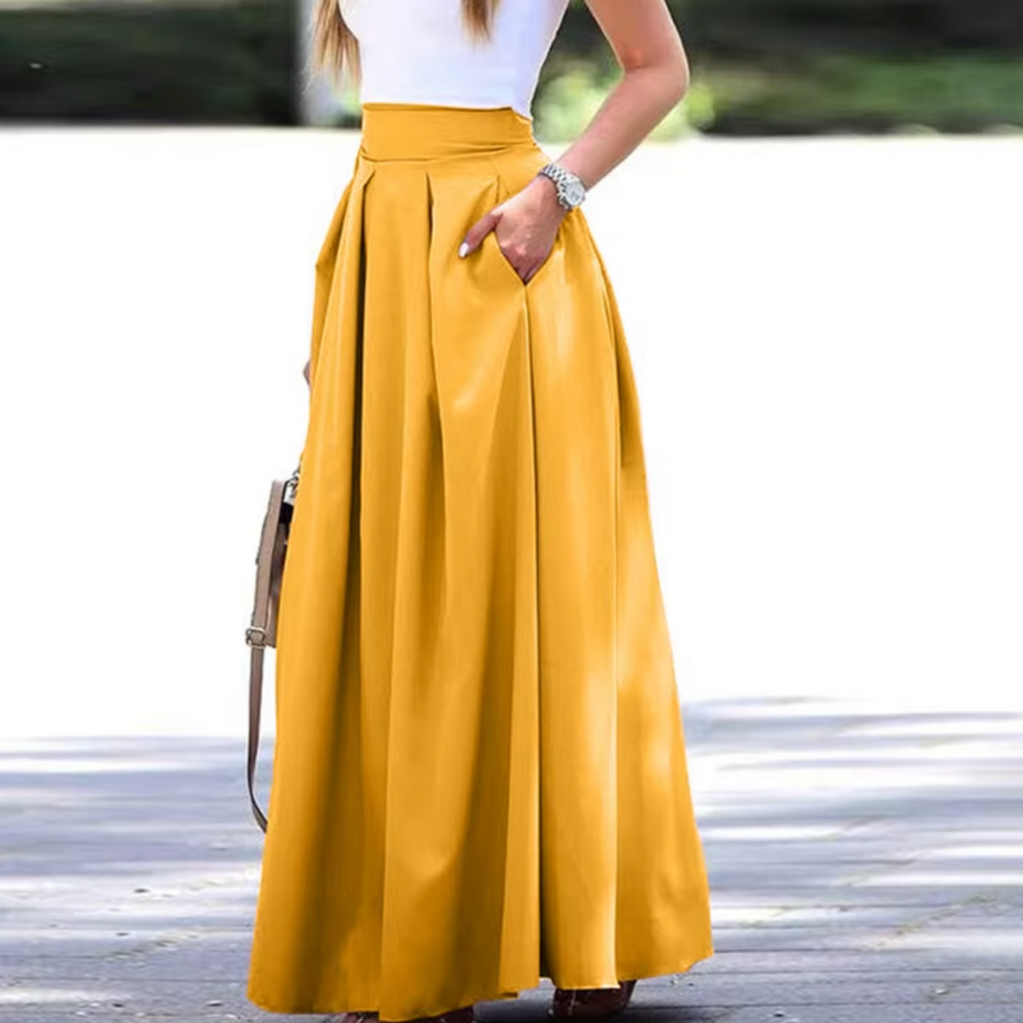 Elegant long summer skirt - Anthea