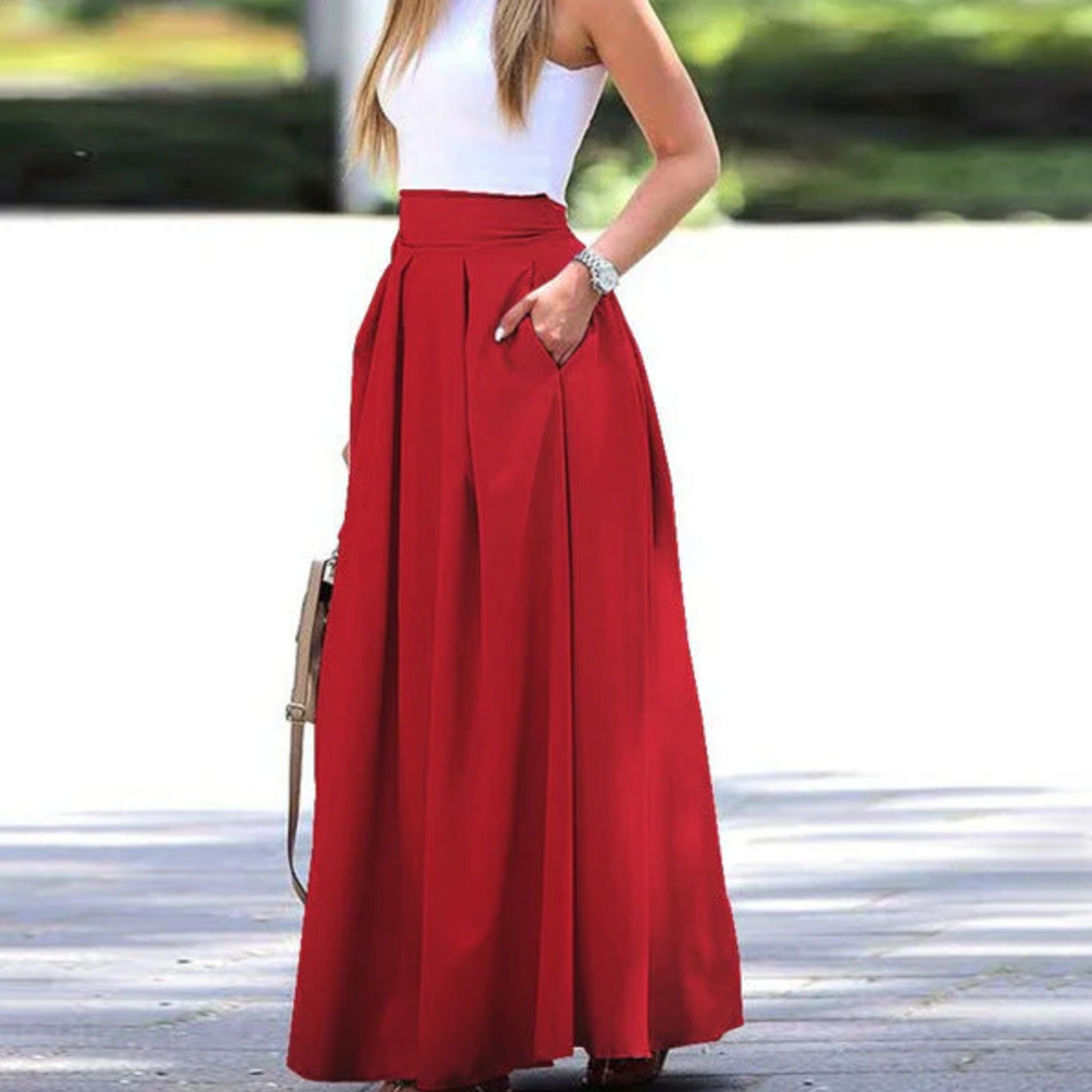Elegant long summer skirt - Anthea