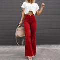 High-Waist Flared Pants