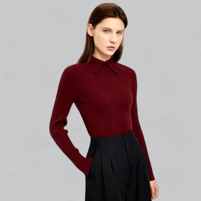 Ribbed polo shirt for women | Ideal for relaxed days