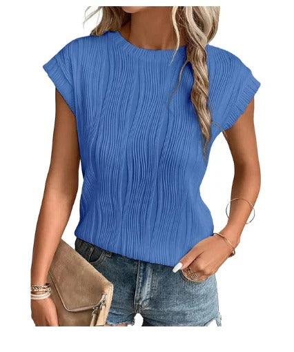 Structured short-sleeved top for women | Ideal for relaxed days