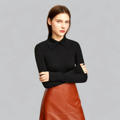 Ribbed polo shirt for women | Ideal for relaxed days